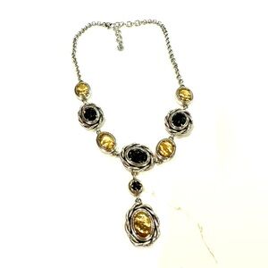 Brighton, two tone metals, necklace